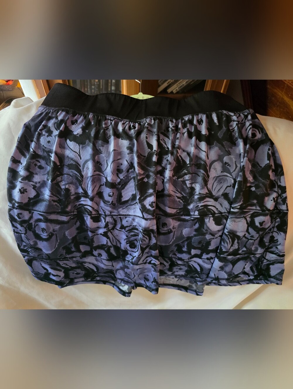 Livi Active Floral Print Purple and Black Women's Skort 18/20